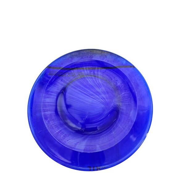 Cobalt Blue Glass Dinner Plate 10.5-Inch Diameter - Picture 4 of 6